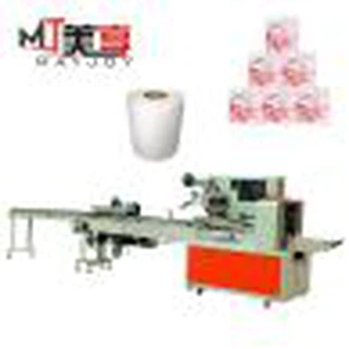 Visiškai automatinė vieno ritinio tualetinio popieriaus pakavimo mašina